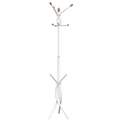 Stumtjener 176 cm pulverlakeret jern hvid