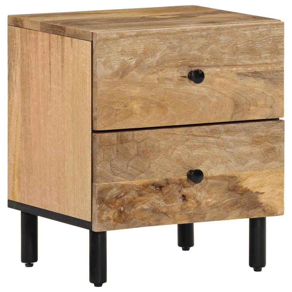 Sengebord 40x33x46 cm massivt mangotræ
