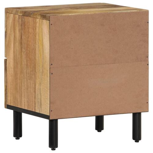 Sengebord 40x33x46 cm massivt mangotræ