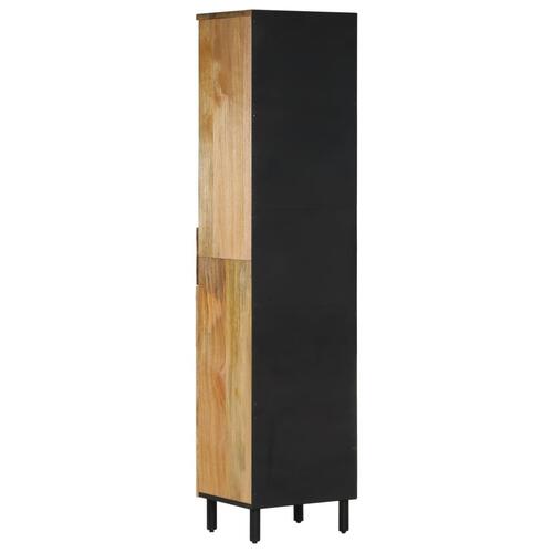 Badeværelsesskab 38x33x160 cm massivt mangotræ