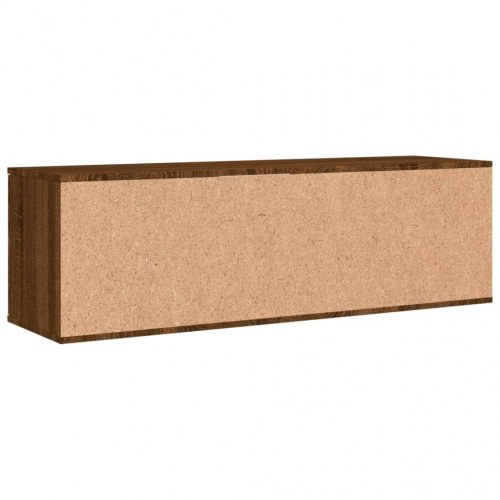Tv-bord 120x34x37 cm konstrueret træ brun egetræsfarve