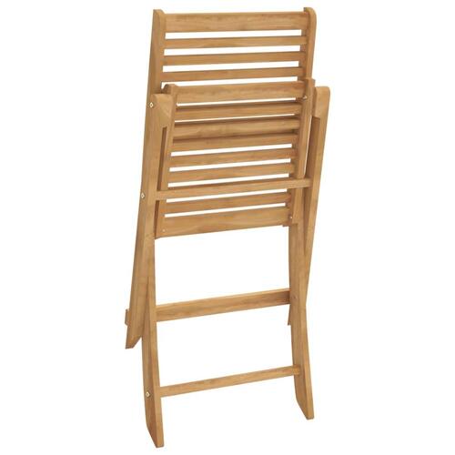Foldbare havestole 2 stk. 48,5x61,5x87 cm massivt akacietræ