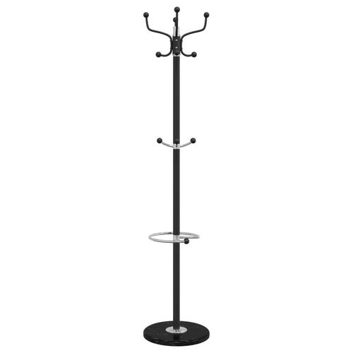 Stumtjener med paraplyholder 180 cm pulverlakeret jern sort