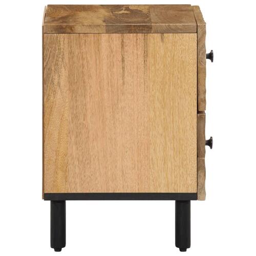 Sengeborde 2 stk. 40x33x46 cm massivt mangotræ