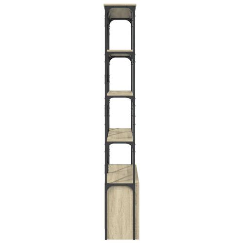 Bogreol 100x26x180 cm konstrueret træ sonoma-eg