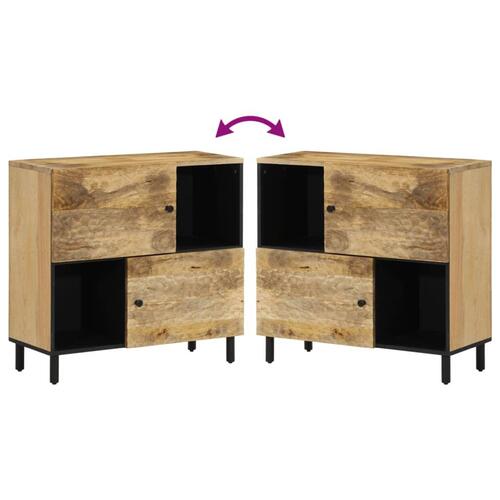 Skab 80x33x75 cm massivt mangotræ