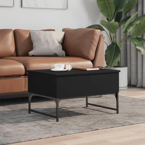 Sofabord 70x50x40 cm konstrueret træ sort