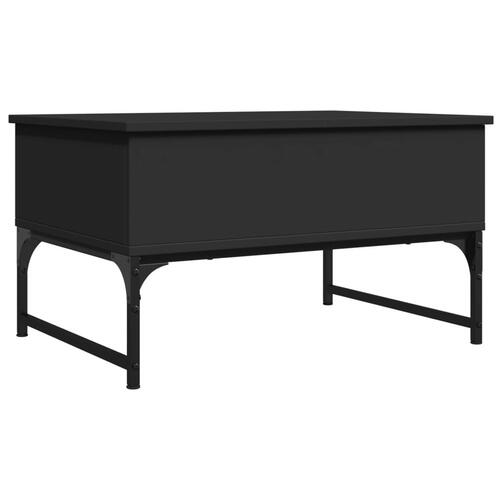 Sofabord 70x50x40 cm konstrueret træ sort