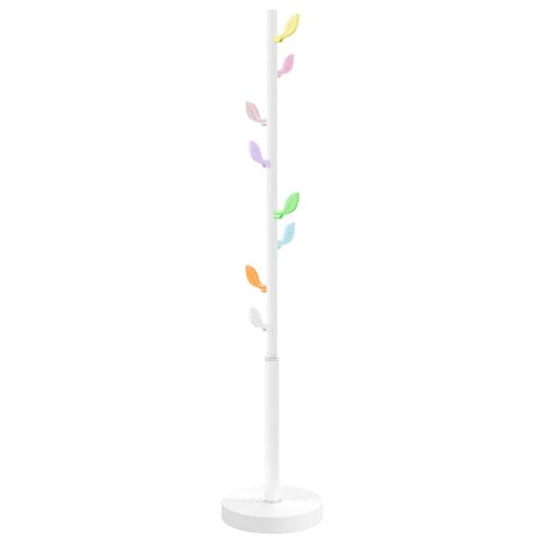 Stumtjener 172 cm pulverlakeret jern hvid