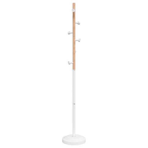 Stumtjener 177 cm pulverlakeret jern hvid
