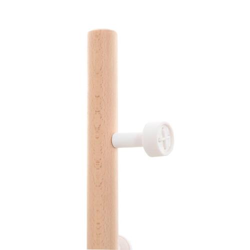 Stumtjener 177 cm pulverlakeret jern hvid