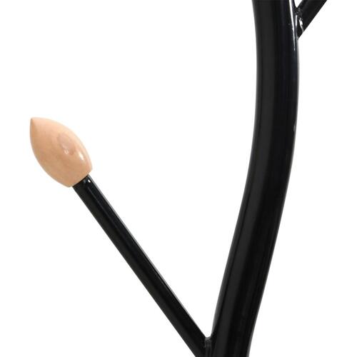 Stumtjener 177 cm pulverlakeret jern sort