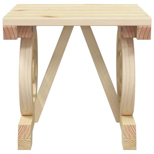 Haveskammel 40x36,5x38,5 cm massivt grantræ