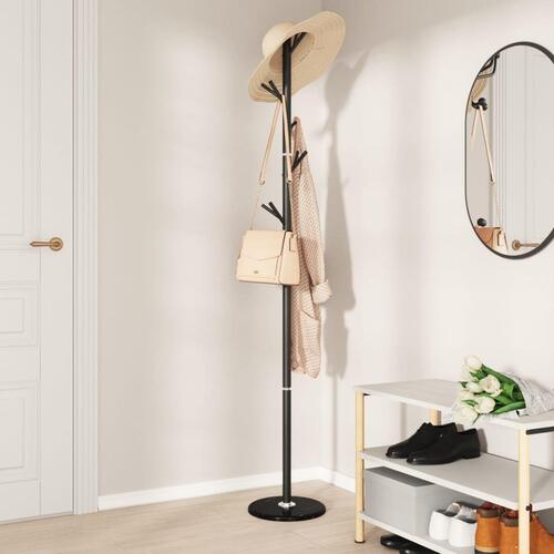 Stumtjener 175 cm pulverlakeret jern sort