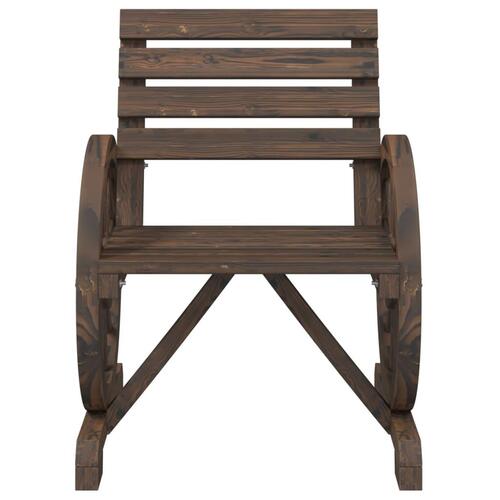 Havestol 58x58x78,5 cm massivt grantræ