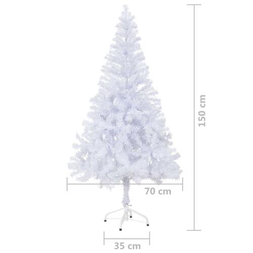 Kunstigt juletræ med fod 150 cm 380 grene