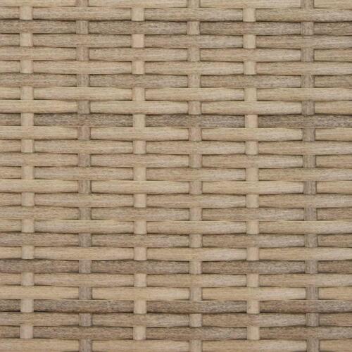 Loungesofa med baldakin og hynder polyrattan beige