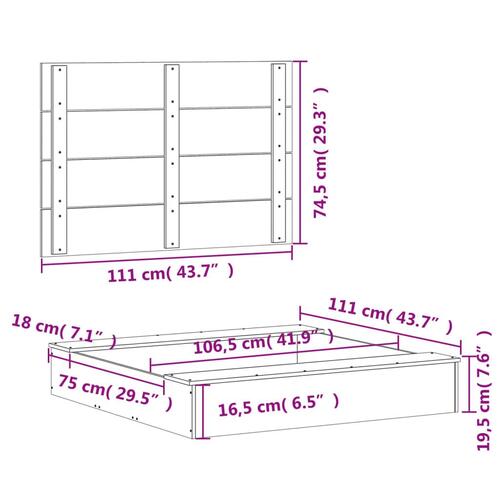 Sandkasse med låg 111x111x19,5 cm massivt fyrretræ