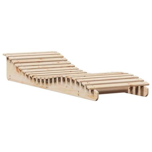 Liggestol 205x70x31,5 cm massivt fyrretræ