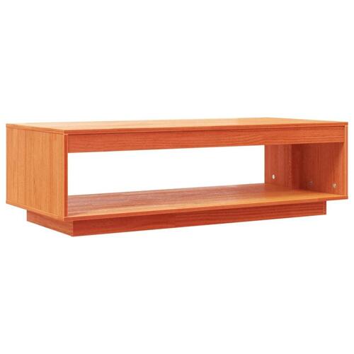Sofabord 110x50x33,5 cm massivt fyrretræ gyldenbrun