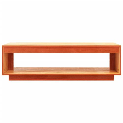 Sofabord 110x50x33,5 cm massivt fyrretræ gyldenbrun