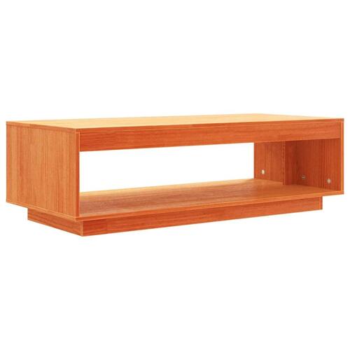 Sofabord 110x50x33,5 cm massivt fyrretræ gyldenbrun