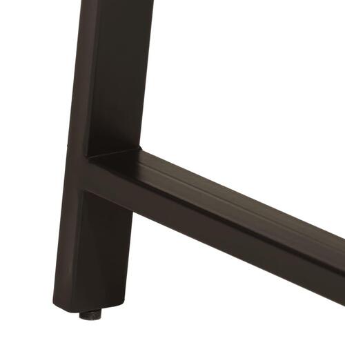 Skrivebord med skuffer 105x55x70 cm massivt mangotræ og jern