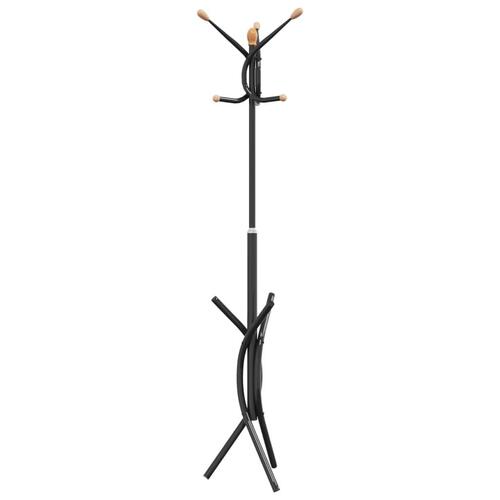 Stumtjener 176 cm pulverlakeret jern sort