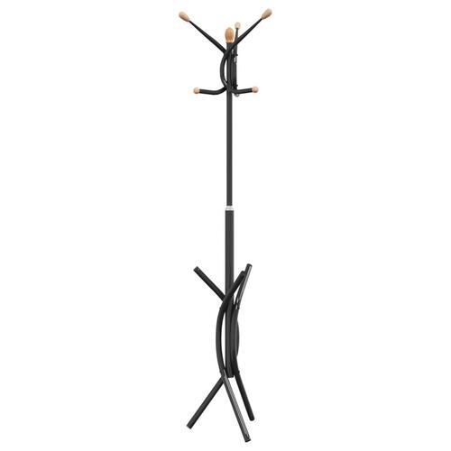Stumtjener 176 cm pulverlakeret jern sort