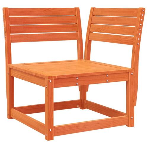 Hjørnemodul til havesofa 73x73x78 cm massivt fyr gyldenbrun