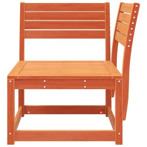 Hjørnemodul til havesofa 73x73x78 cm massivt fyr gyldenbrun