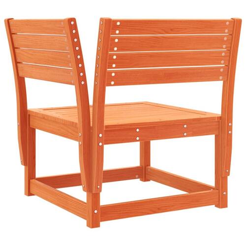 Hjørnemodul til havesofa 73x73x78 cm massivt fyr gyldenbrun