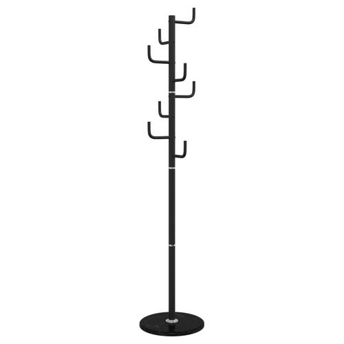 Stumtjener 183 cm pulverlakeret jern sort