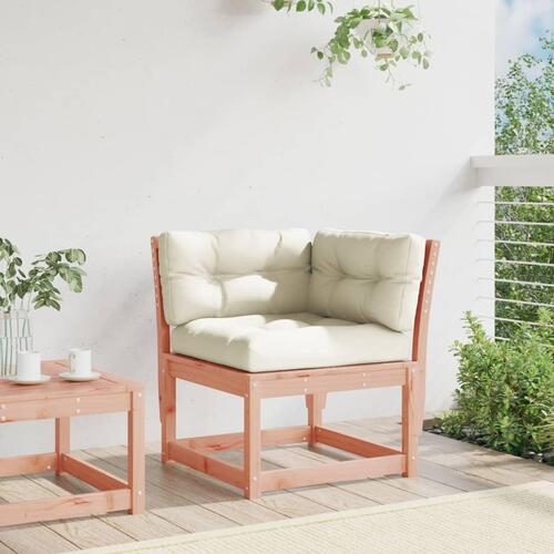 Hjørnemodul til sofa 73x73x78 cm m. hynder massivt douglasgran