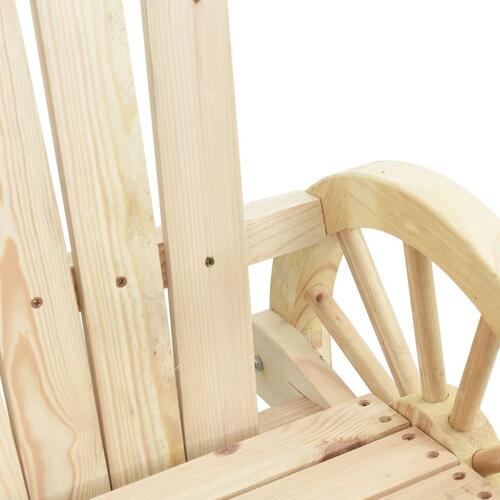 Adirondack-havestole 2 stk. massivt grantræ