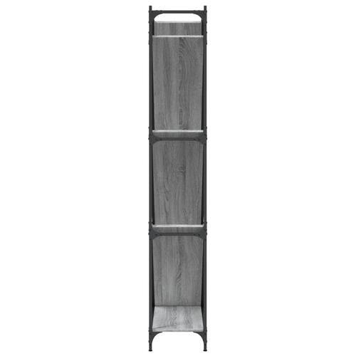 Bogreol 79x30x180 cm konstrueret træ grå sonoma-eg