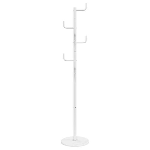 Stumtjener 183 cm pulverlakeret jern hvid