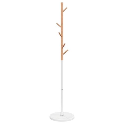 Stumtjener 172 cm pulverlakeret jern hvid