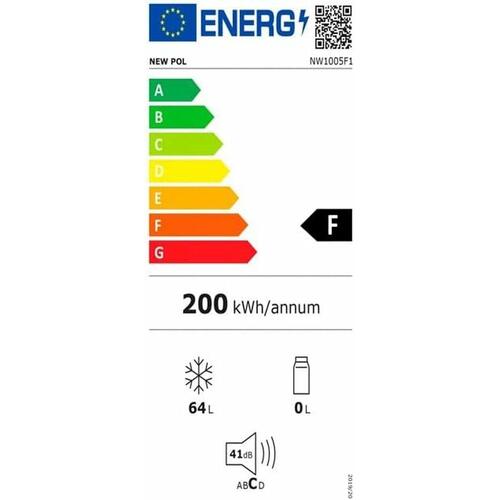 Fryser NEWPOL NW1005F1 64 L Hvid
