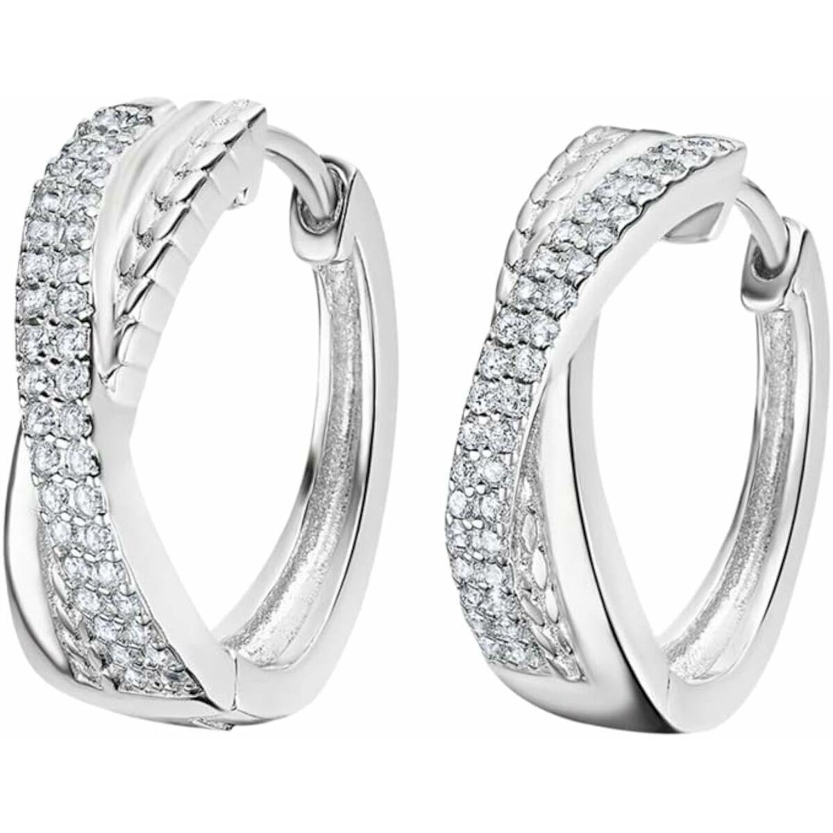 Lotus LP3319-4/1 øreringe til kvinder - elegante creoler med funklende sten