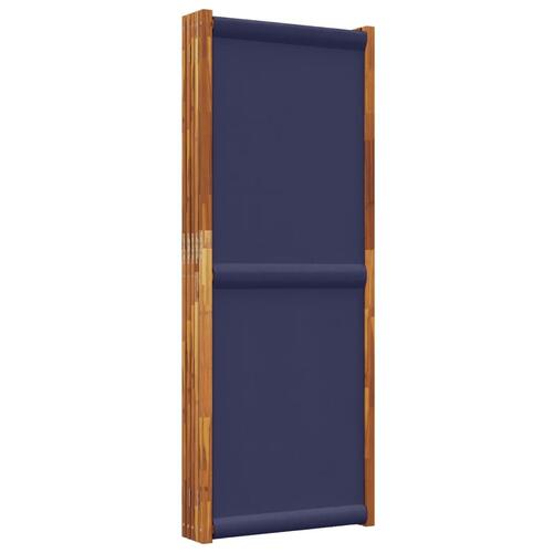 5-panels rumdeler 350 x 180 cm mørkeblå