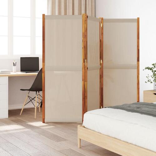 3-panels rumdeler 210 x 180 cm gråbrun
