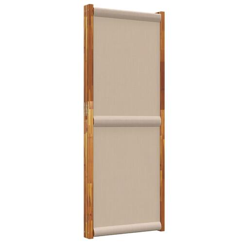 3-panels rumdeler 210 x 180 cm gråbrun