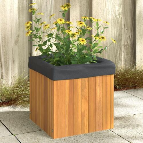 Plantekasse 35x35x35 cm massivt akacietræ