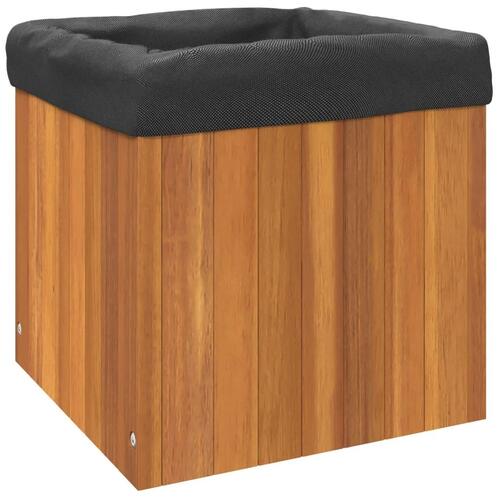 Plantekasse 35x35x35 cm massivt akacietræ