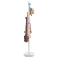 Stumtjener 172 cm pulverlakeret jern hvid