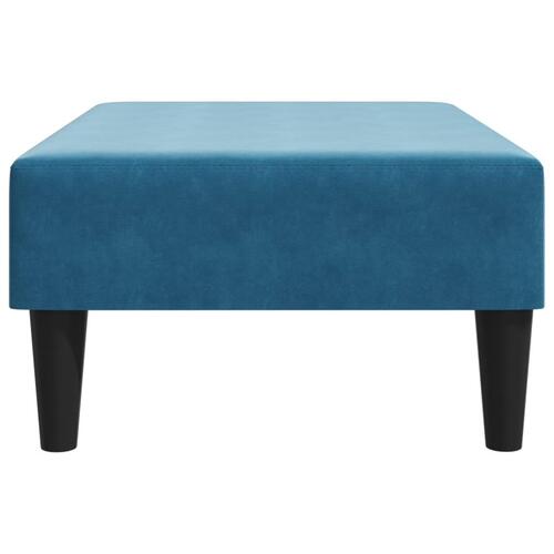 Fodskammel 77x55x31 cm velour blå
