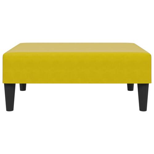 Fodskammel 77x55x31 cm velour gul