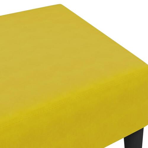 Fodskammel 77x55x31 cm velour gul
