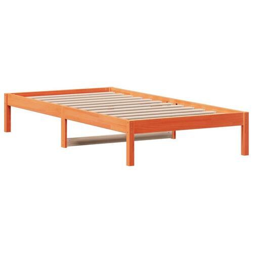 Daybed 80x200 cm massivt fyrretræ gyldenbrun